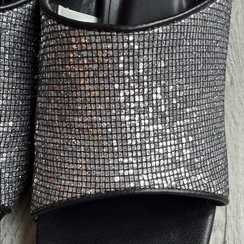 A New Day Women's Glittery Black Mules - Picture 2 of 9